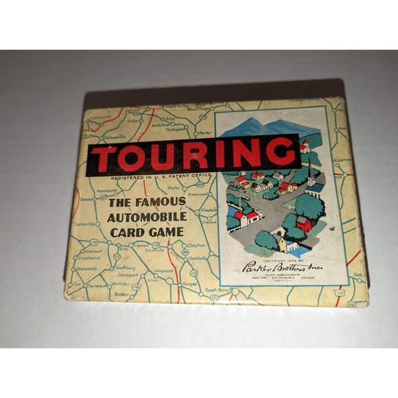 Vintage 1955 Touring Card The Famous Automobile Game Complete PB Rare - Picture 6 of 6